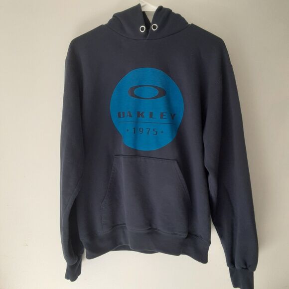 Oakley Adult Mens S Blue Hoodie Regular Fit Sweatshirt - Picture 2 of 8